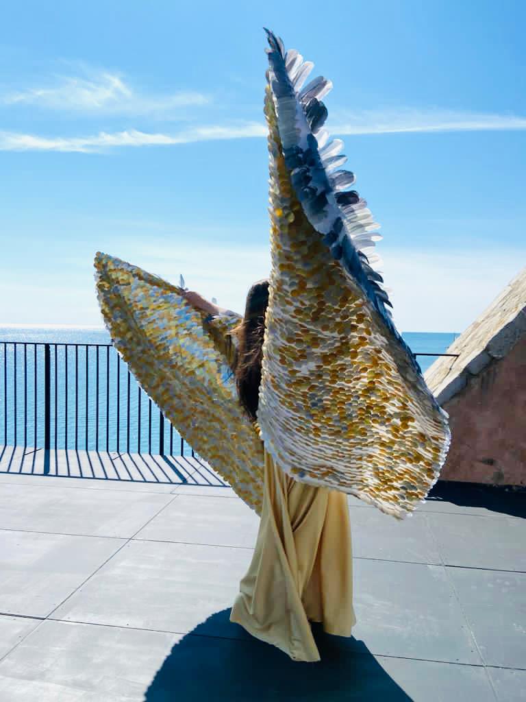 Cape de scène pour opéra, vue arrière, création Cartier